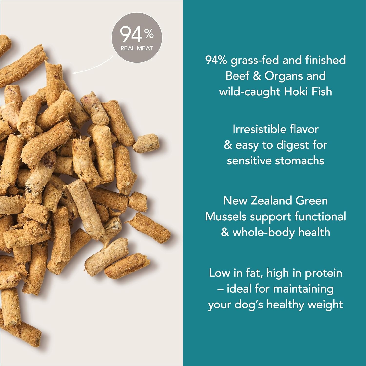K9 Natural Lamb & King Salmon Wet Dog Food Pate, Grain-Free Premium Canned Dog Food, with Grass-Fed New Zealand Lamb, Salmon, Organs, & Ground Bone, Complete Meal for All Life Stages, 6oz, Pack of 12(Hoki & Beef) - view 3