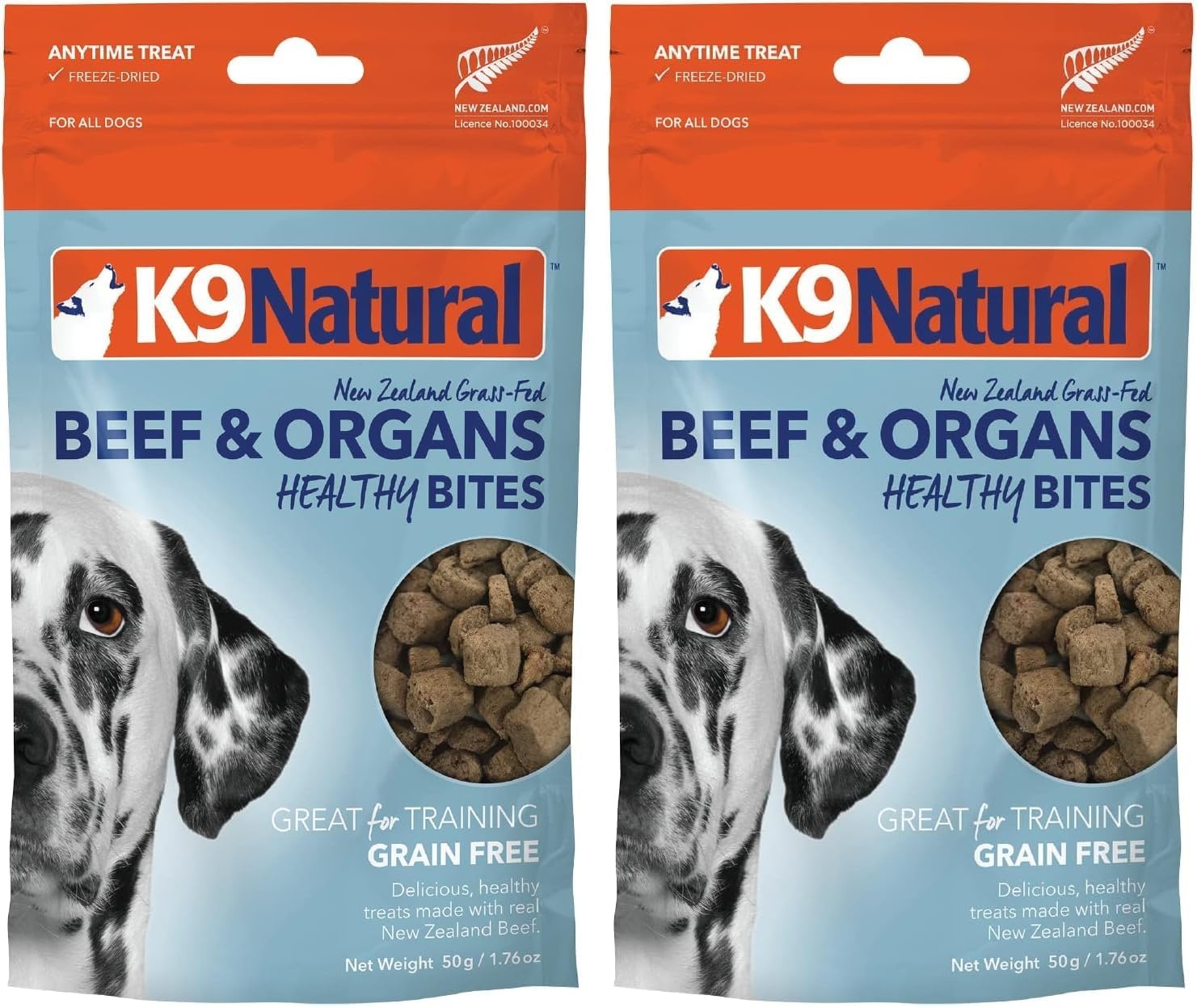 K9 Naturals, Freeze-Dried Single Ingredient Dog Treats, High-Value, Low-Calorie Protein Bites for Active Dogs, Healthy Dog Training Treats, Grain-Free Reward, Green Mussles, 1.76oz(Beef) - view 8