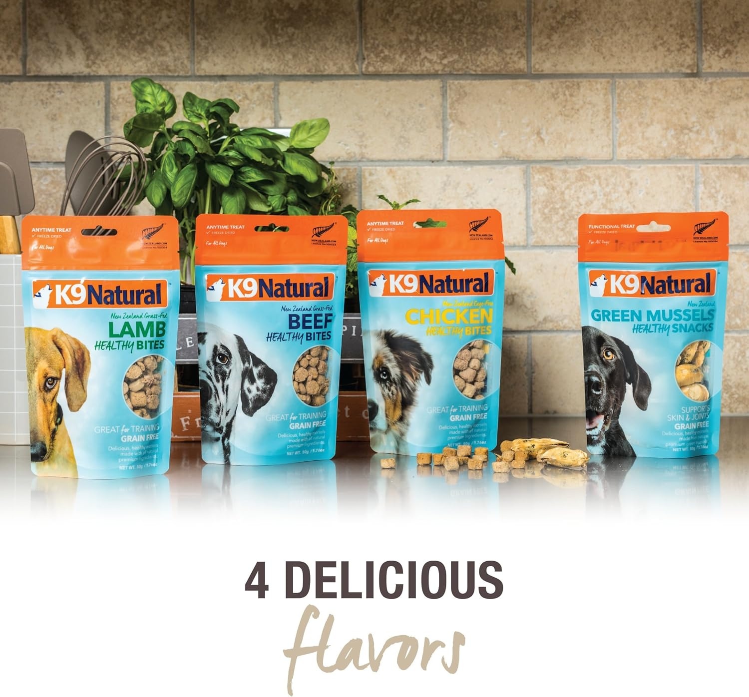K9 Natural, Freeze-Dried Single Ingredient Dog Treats, High-Value, Low-Calorie Protein Bites for Active Dogs, Healthy Dog Training Treats, Grain-Free Reward, Chicken, 1.76oz(Chicken) - view 8