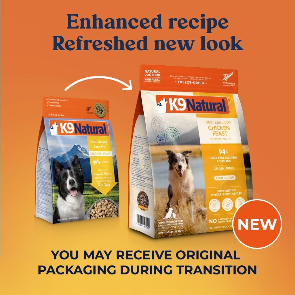 K9 Natural – Grain Free Freeze Dried Dog Food Topper – Chicken, 3.5oz(Chicken) - view 7