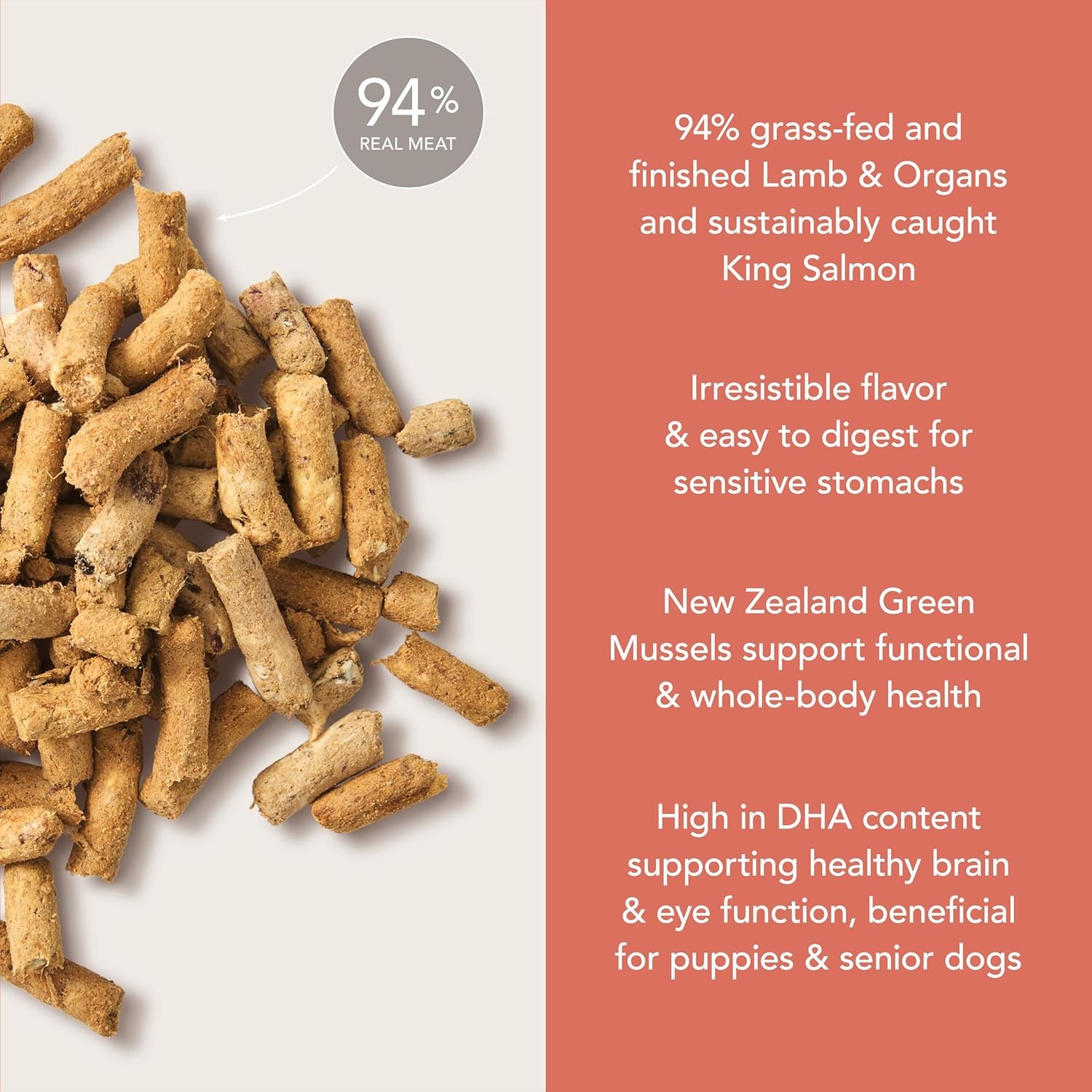 K9 Natural – Grain Free Freeze Dried Dog Food Topper – Chicken, 3.5oz(Lamb and Salmon) - view 2