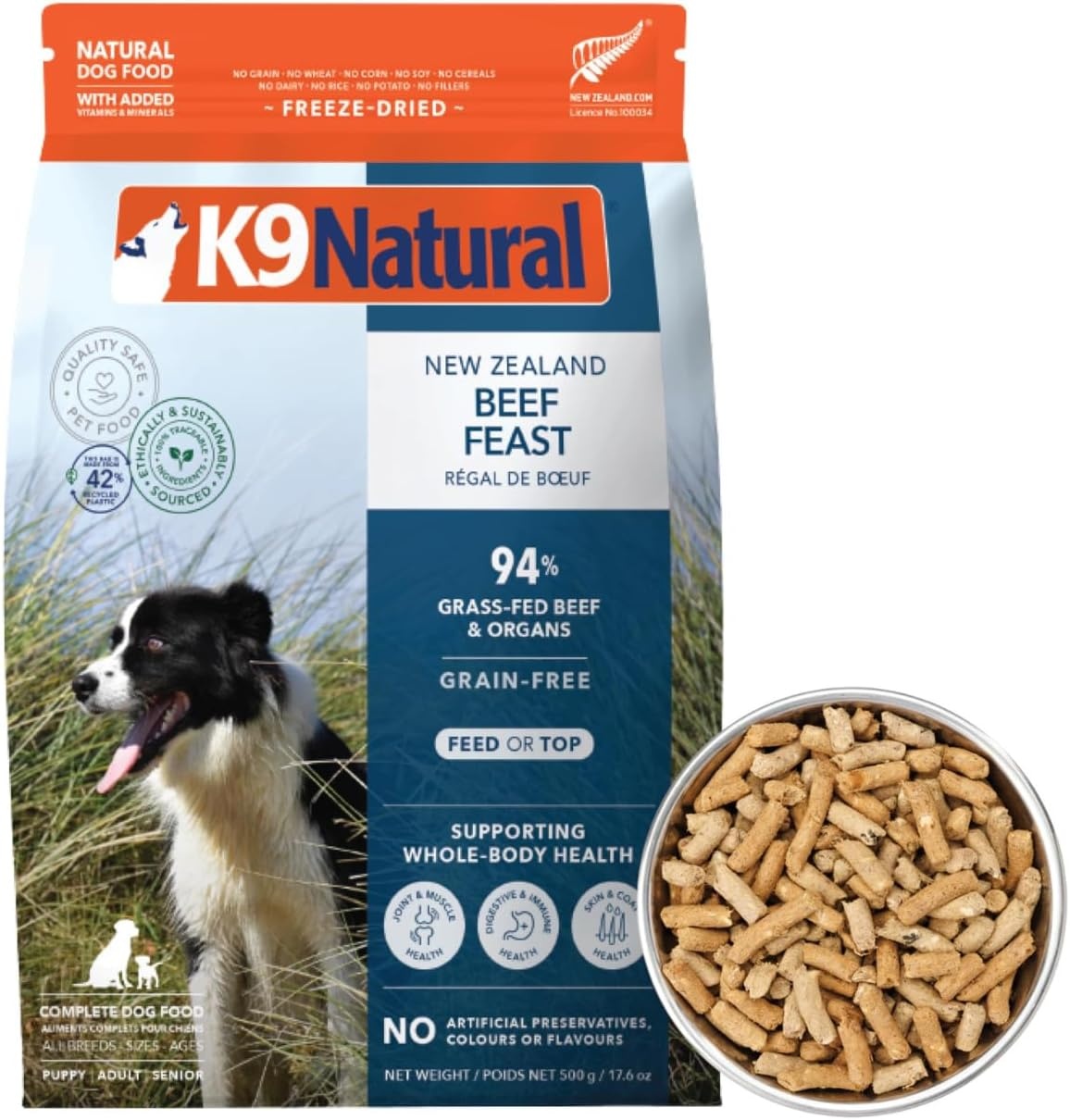 K9 Natural – Grain Free Freeze Dried Dog Food Topper – Chicken, 3.5oz(Beef) - view 6